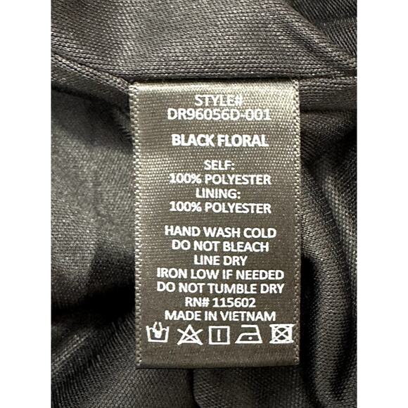 All In Favor Mini Dress Long Sleeves Zip Lined Floral Multi Color Women's L NWT - Picture 10 of 10